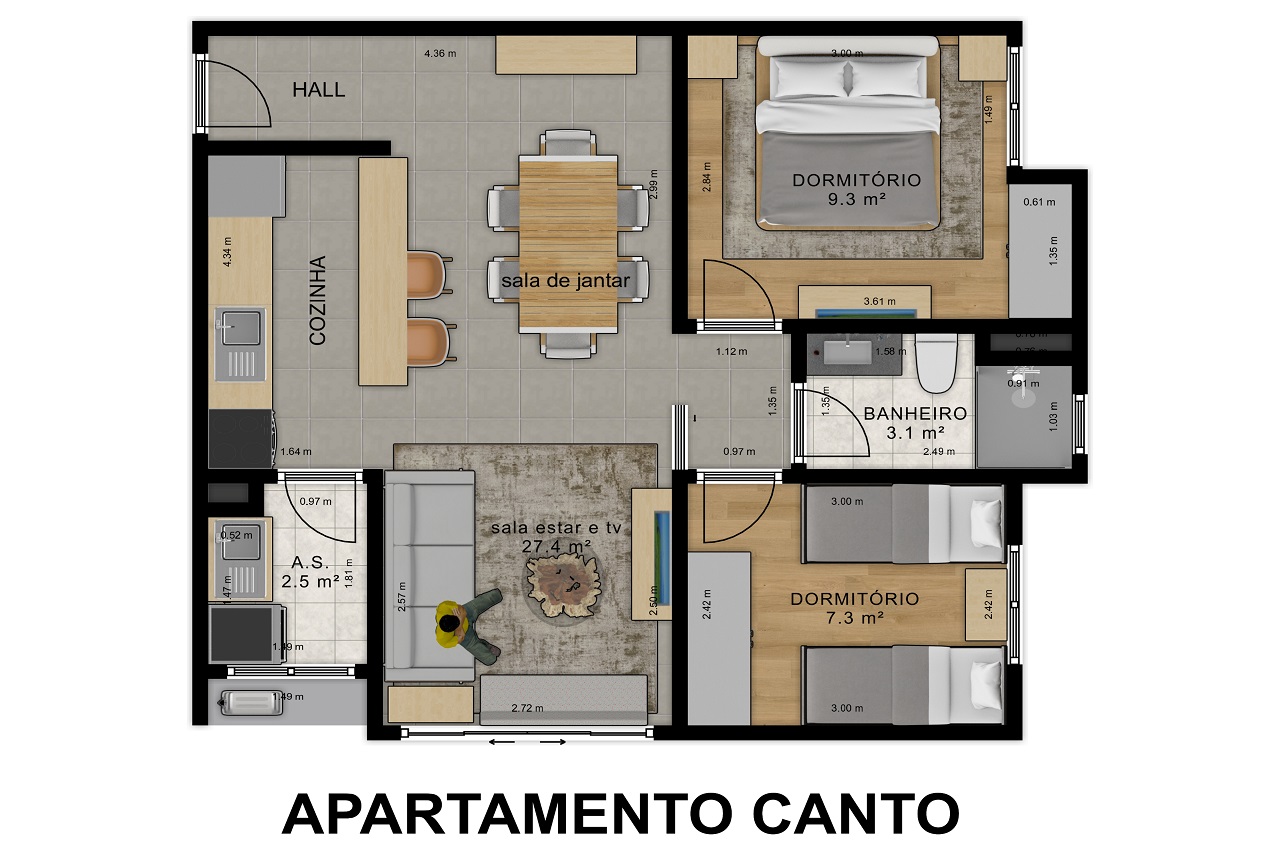 Apartamento Tipo 1 